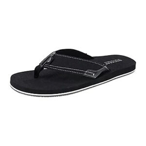 Dockers Mens Flip-Flops Black and White Small Size 7/8 New